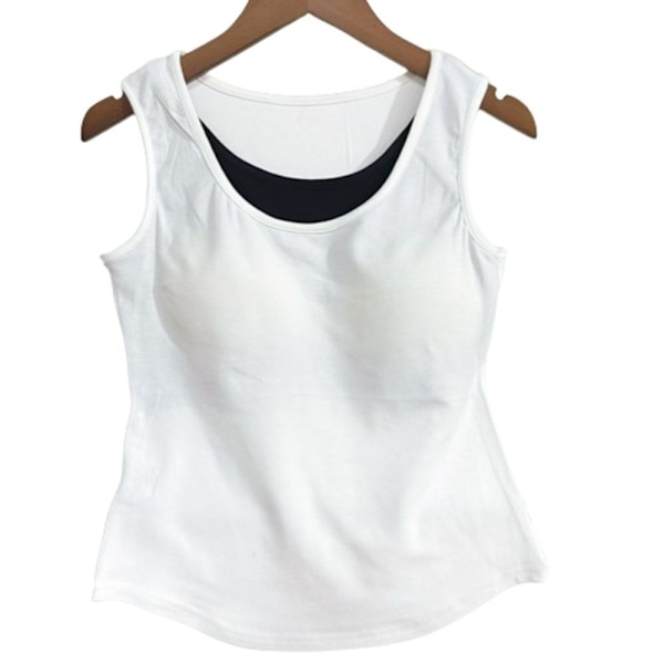 Falsk todelt tanktopslynge HVID White