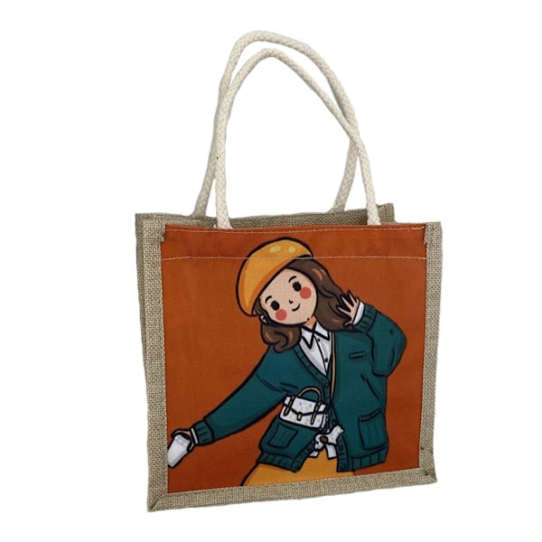 Flax Tote Bag Wrinkle Håndtaske 1 1 1