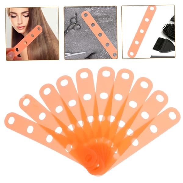 20 st Hårrullar Lockband Permanent Gummiband ORANGE Orange