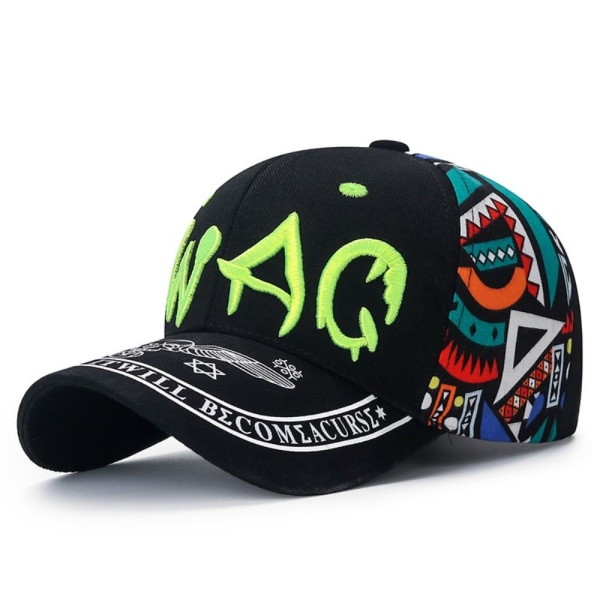 Baseballkasket Hip Hop Hatte SORT Black