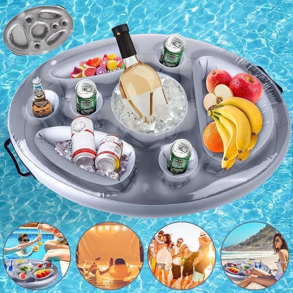 Sommerfest Spand Kopholder Oppustelig Pool Float Øl Style 3