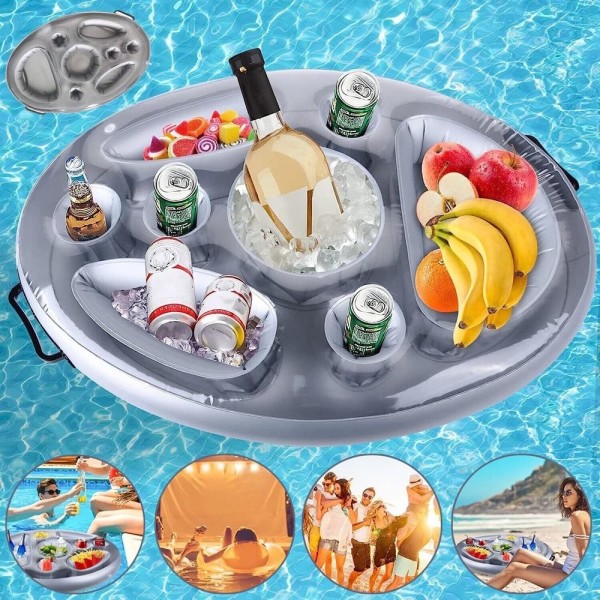 Summer Party Bucket Cup Holder Oppustelig Pool Float Beer Style 8