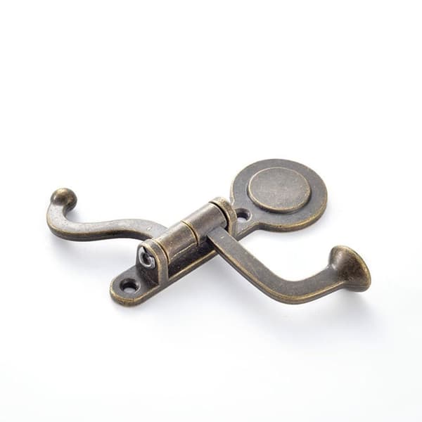 Svingbar kleskrok, retro hatteknagg 1 stk 1pc
