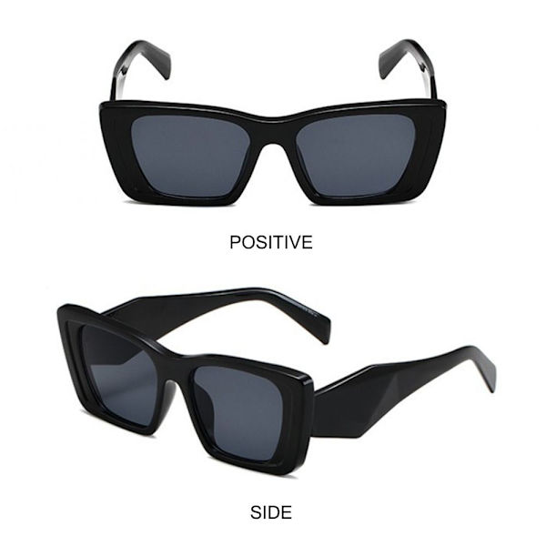 Rektangel solbriller Y2K solbriller BLACK-GRADIENT GREY Black-Gradient Gray