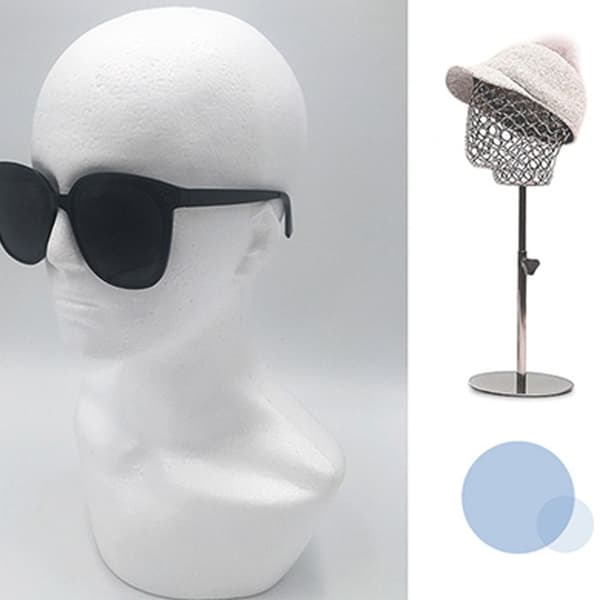 Miesten pään malli, harmaa Grey
