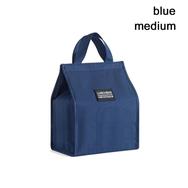 Isolerad Thermal Bag Kylväska Lunchväska BLÅ MEDIUM blue medium