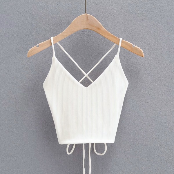 Dame Tank Top HVIT White