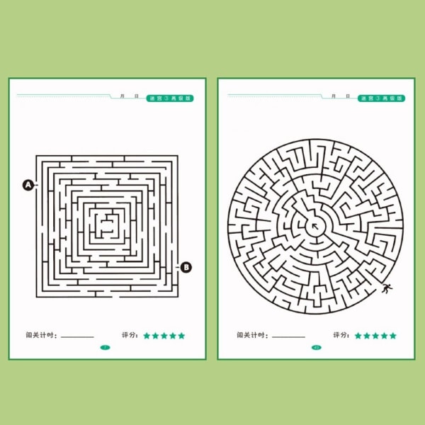 Maze Training Book Barns koncentrationståg PRIMÄR primary