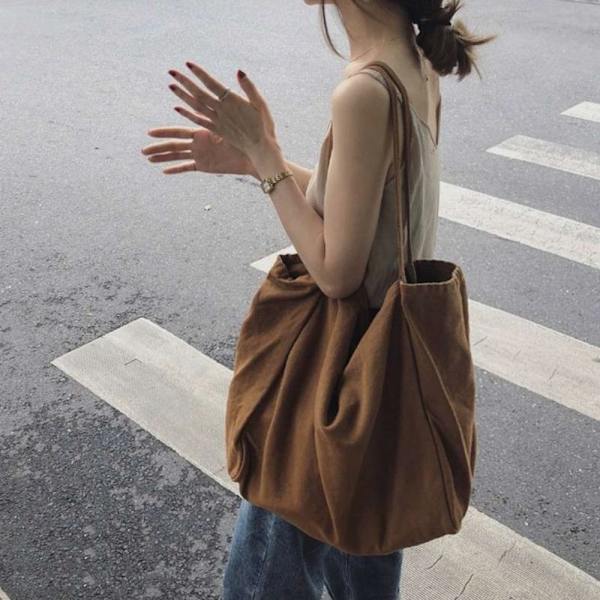 Håndtaske Tote Bag BRUN Brown