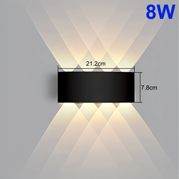 Seinävalaisin Sisätilojen sisustukseen LÄMPIMÄN VALKOINEN VALO 8W LÄmmin VALKOINEN Warm white light 8W