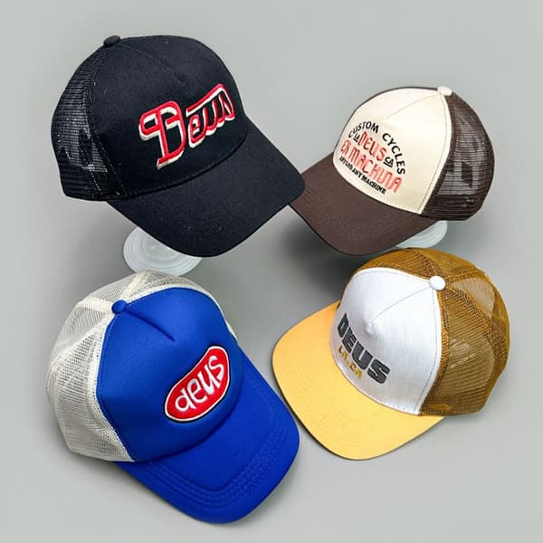 Truckerlue Rosa Baseballcaps 3 3 3