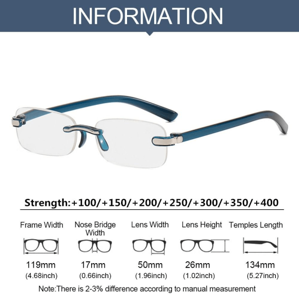 Läsglasögon Ultralätt glasögon BLUE STRENGTH300 Blue Strength300