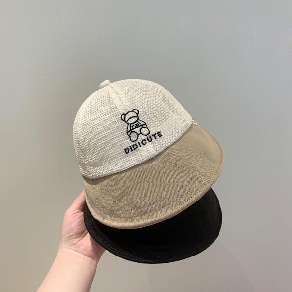 Børne Bucket Hat Sun Cap BEIGE Beige