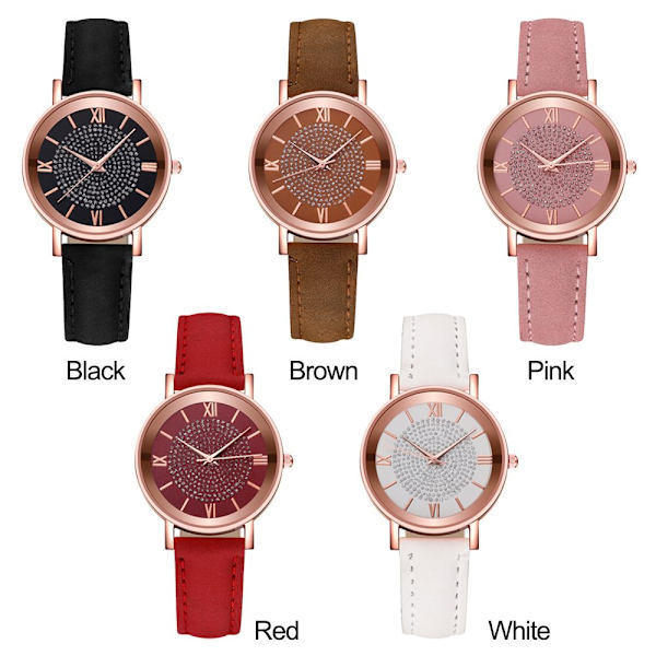 Dameklokke Quartz Armbåndsur BRUN Brown