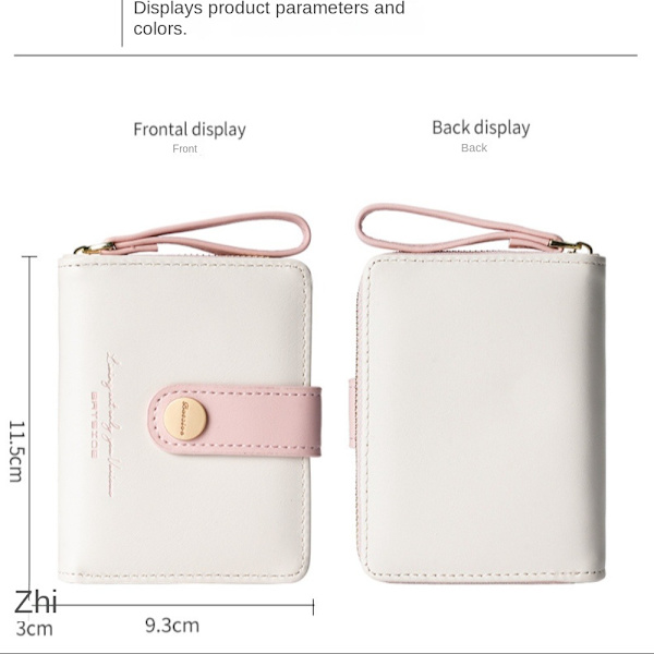 Kort kvinnlig handväska ROSA pink
