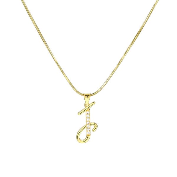 Initial Halsband Bokstav Halsband J J J