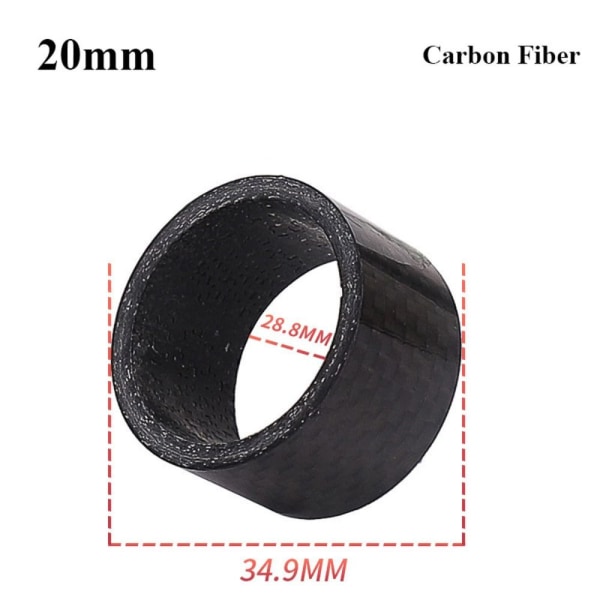 Polkupyörän haarukan välikkeet kuulokkeet haarukkavälikkeet 20MM CARBON FIBER 20mmCarbon Fiber