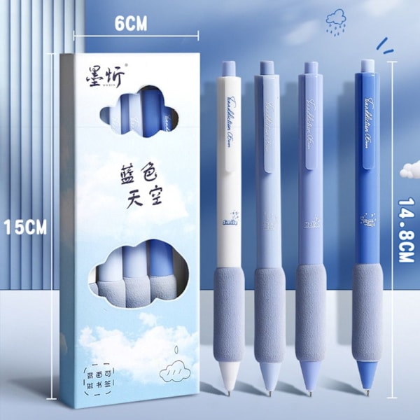 4ST/ Set Gel Pen Neutral Pen BLUE SKY BLUE SKY Blue Sky