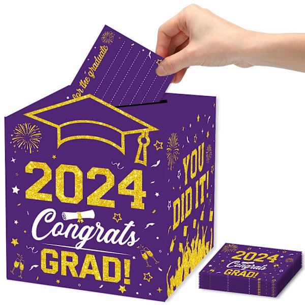 2024 Graduation Season Message Box Layout for dimissionsceremoni blue