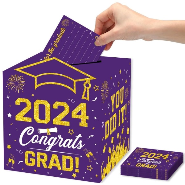 2024 Graduation Season Message Box Layout for dimissionsceremoni red