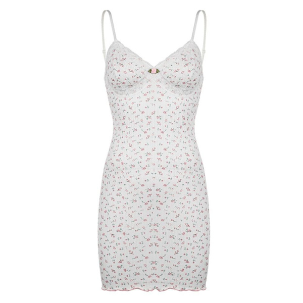 Mini Blommig Klänning Underklänning SDRESS KLÄNNING SDress