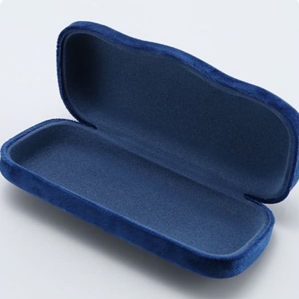 Brilleetui Plys Jernboks BLÅ blue