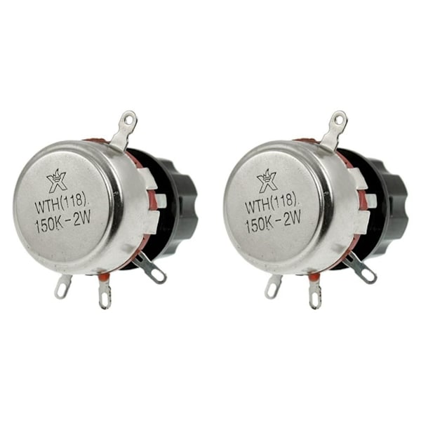 Potentiometer med Knop 150K Ohm 2STK 2STK 2pcs