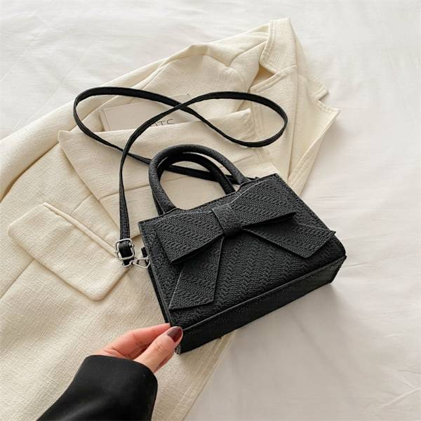 Bow Hand Bag Olkalaukku MUSTA Black