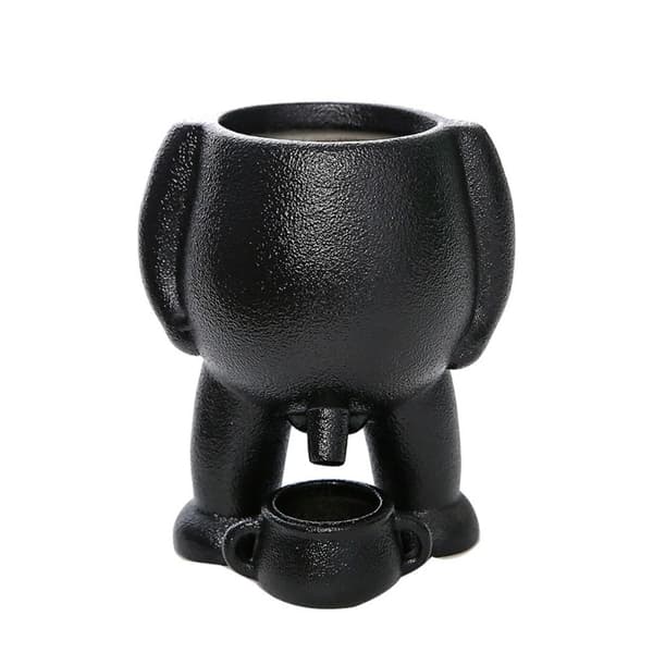 Mini Blomsterpotter Figur Vasar SVART Black