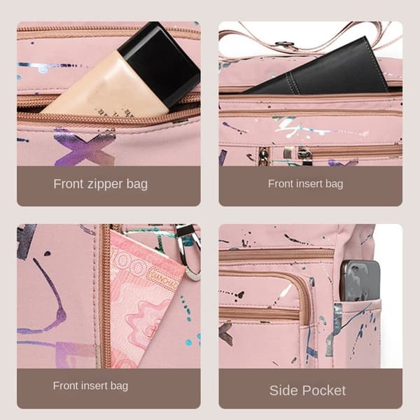 Axelväska för kvinnor Mode Messenger Väskor SVART black