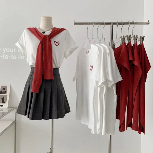 Naisten lyhythihainen T-paita Summer Pusero XL XL
