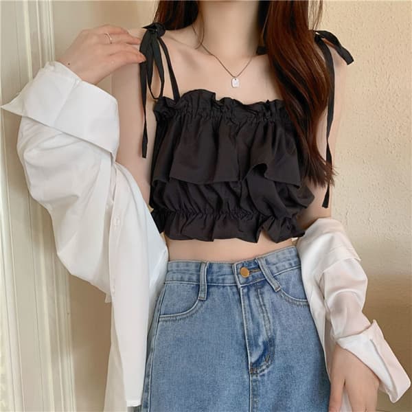 Ærmeløs camisole til kvinder, lyserød pink