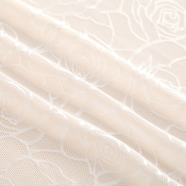Rose Jacquard polyesterihuivit aurinkosuojahuivi VALKOINEN White