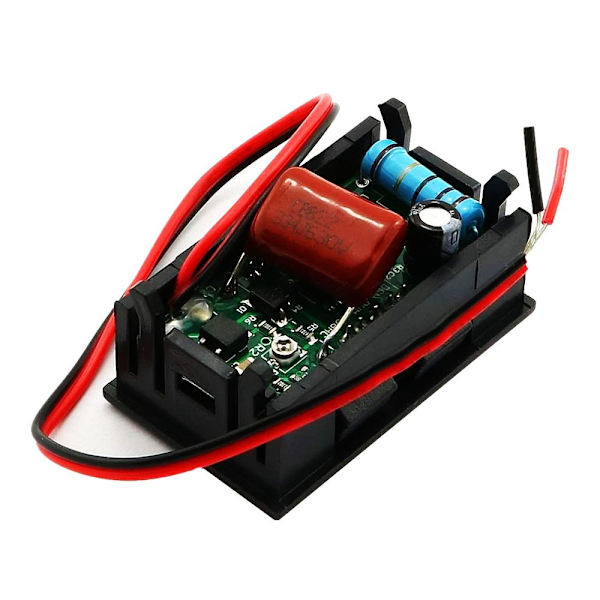 Digital Voltmeter Spänningsmätare Volt Instrument Verktyg RÖD Red