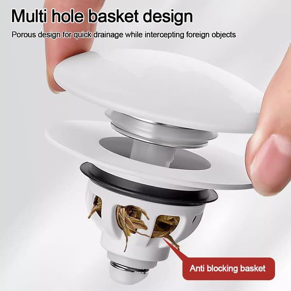 Bunnplugg for vask Pop-Up Bounce Core Sil