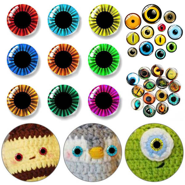 20 stk/10 par Eyes Crafts Eyes Puppet Crystal Eyes 16MM 16MM 16mm