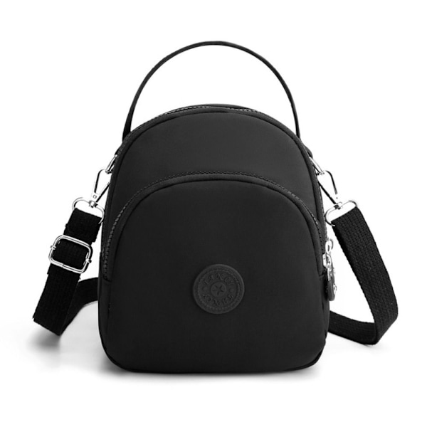 Multi Layer Nylon Rygsække Lille Mini Rygsæk SORT SORT black