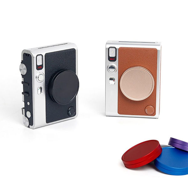 Objektivdæksel Instant Camera Lens Cover RØD Red