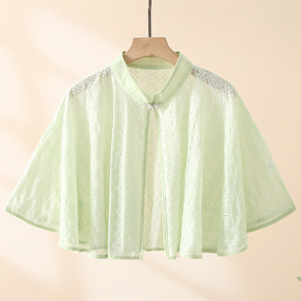 Rose Jacquard Polyesterihuivit Aurinkosuojahuivi APRICOT Apricot