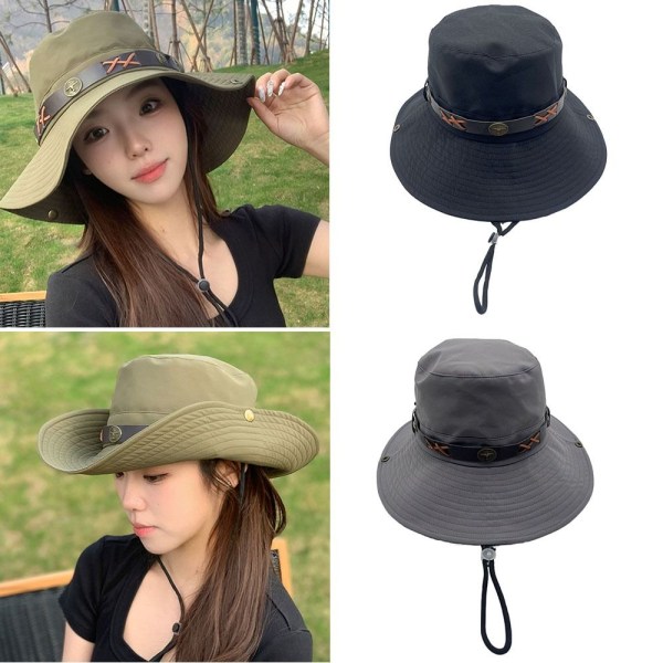 Sommer Bucket Hat Sunshade Cap GRÅ grey