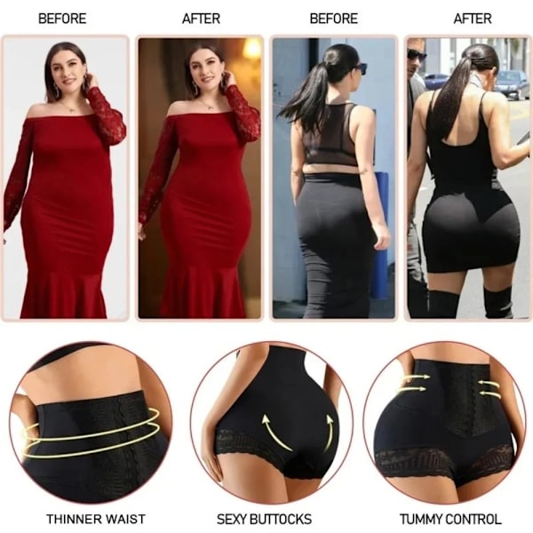 Trusser med høj talje Body Shapewear SORT M M Black M-M