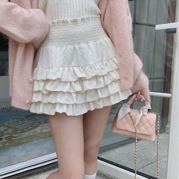 Nivåkjol Balettkakekjol BEIGE M Beige M