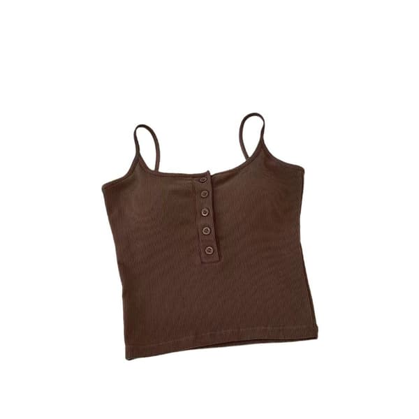 Camisole Dame Topp KHAKI Khaki