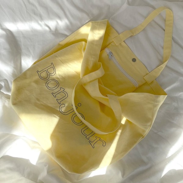 Sommer indkøbstasker Strandmulepose GUL yellow