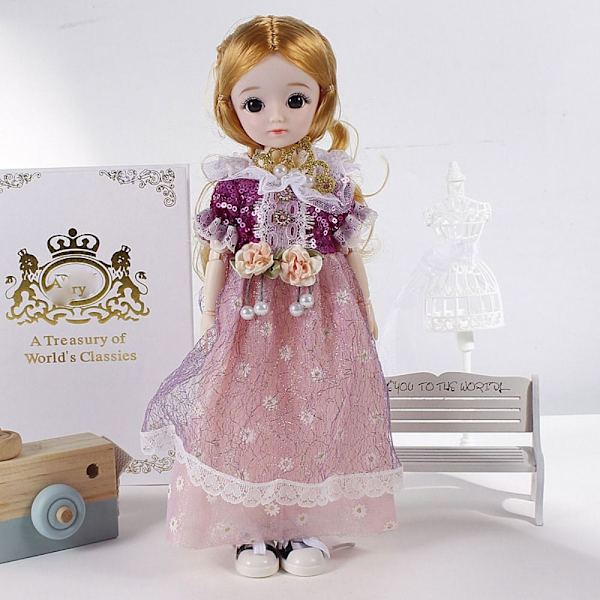 30 cm kvinnlig T-shirt Princess Doll Dresses 4 4 4