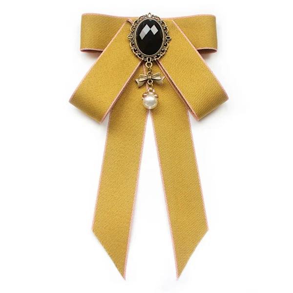 Rusetti Bowknot rintakorut KELTAINEN Yellow
