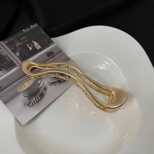 Duck Mouth Hårnål Metall Hårklämma SILVER silver