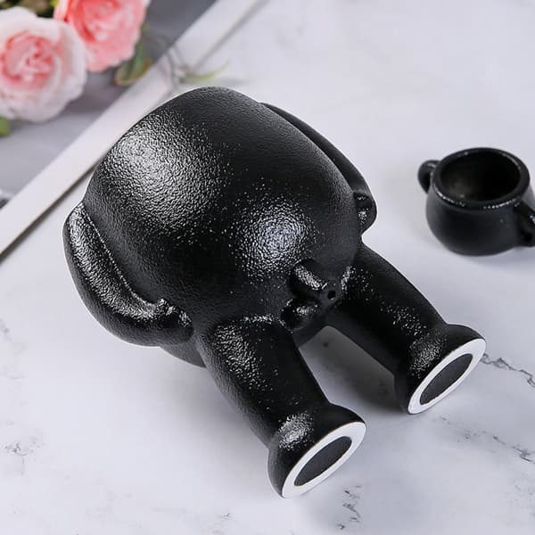 Mini Kukkaruukut Figuurivaasit MUSTA Black