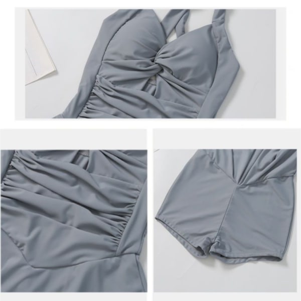 Kvinder Badedragt Strandtøj GREY-M GREY-M Grey-M