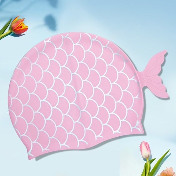Barn Badehette Jenter Badehatt LYSROSA light pink